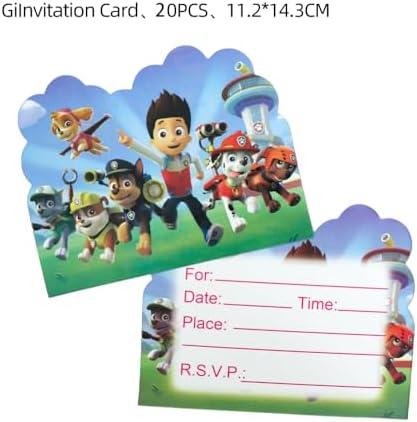 Double sided kids birthday invitation card with fill in blank spaces for party details