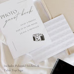 Side profile showing durable binding of the Paige McRae guest book