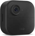 Blink Outdoor 4 dual camera system with Sync Module on white background