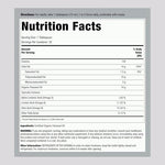 Piping Rock cold pressed plant based omega supplement bottle side panel displaying nutritional information.