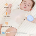 Wearable nocturnal enuresis alarm for boys and girls in blue colorway