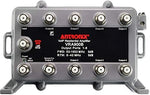 Reliable Cable Products 9 port splitter displaying the dedicated voice over internet protocol bypass port