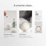 Natural hypoallergenic dryer balls for sensitive skin and chemical free drying.