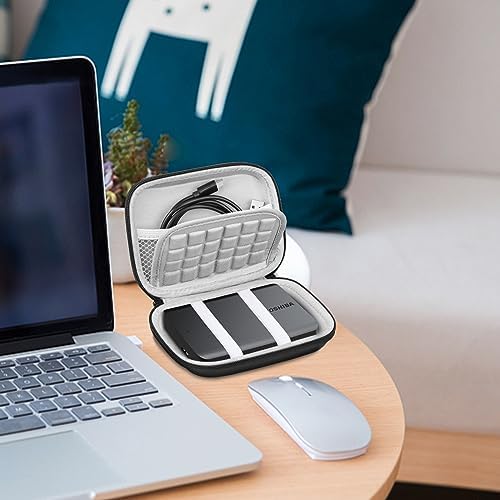 Lacdo shockproof hard drive sleeve side profile showcasing the slim lightweight design