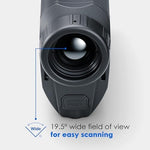 Pulsar Axion digital thermal monocular enclosed package contents including the protective case.