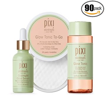 Pixi Petra Glow Bundle front view displaying the complete radiant skincare set.