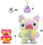 Imported Zuru Fuggler pink and orange monster plush full body display