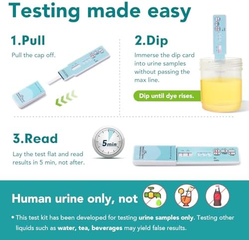 Easy@Home drug testing kit instruction guide and components
