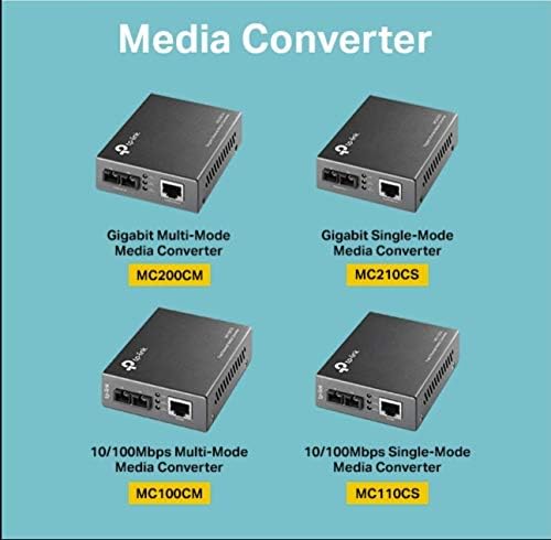 TP-Link fiber to Ethernet media converter port interface