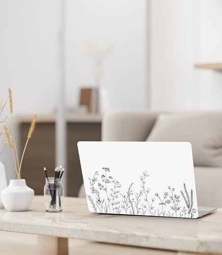 Universal trim to fit protective vinyl wrap applied to a modern laptop lid