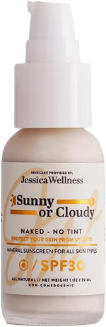 Jessica Wellness mineral sunscreen front view bottle