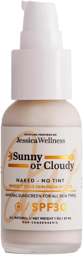 Jessica Wellness mineral sunscreen front view bottle