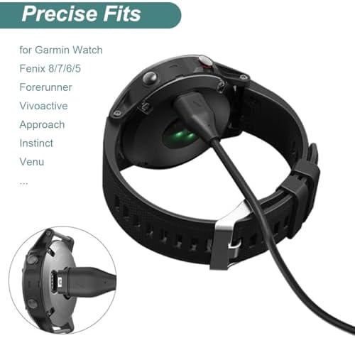 Durable black Kissmart charging cable laid out fully to show its length and premium build.