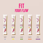 Authentic USA imported Playtex Sport regular tampons for active Indian women.