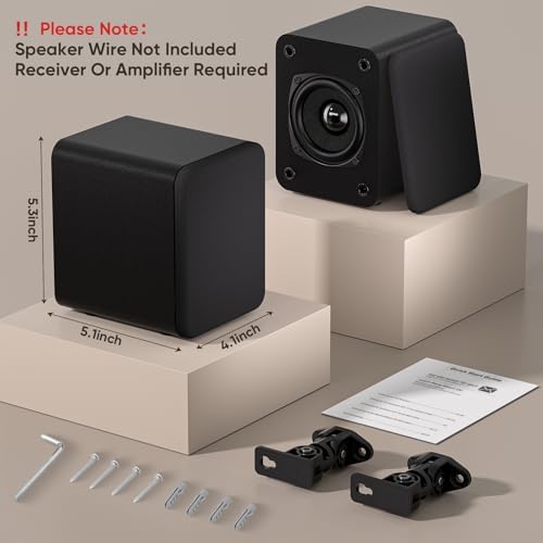 Side profile of Saiyin rear surround sound speakers