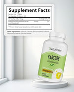 NaturalSlim natural potassium supplement bottle displaying electrolyte and pH balance benefits.
