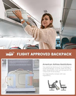 LOVEVOOK laptop travel bag back panel showing padded shoulder straps and trolley sleeve