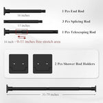 Uiosanrt curtain rod used as a closet organization solution