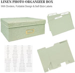 Close up of linen texture on Sprsthai storage box