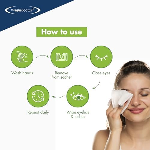 The Eye Doctor tea tree oil wipes for Demodex treatment