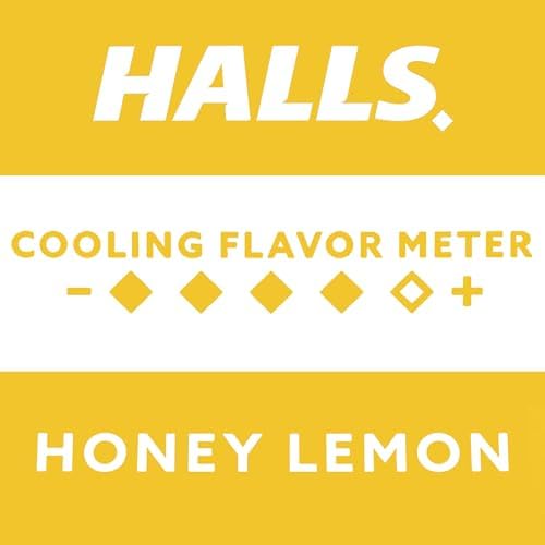 Halls 30 each resealable bag close up shot