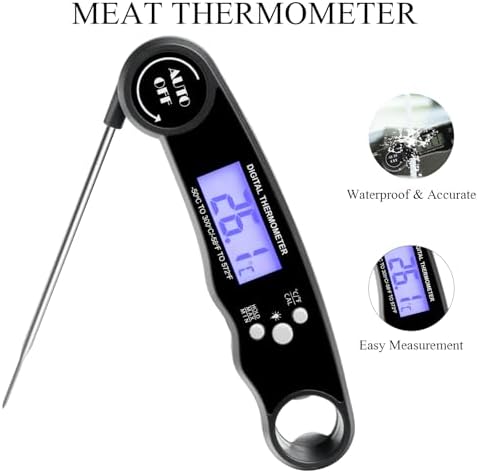 Cleanan 24 pack dishwasher pods with digital meat thermometer