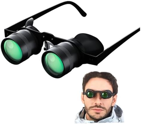 NewGtuizi wearable opera glasses side profile highlighting the lightweight frame and adjustable focal knobs.