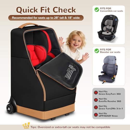 Backpack style straps on Yorepek car seat carrier
