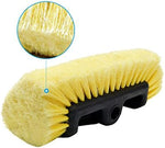 CARCAREZ quad sided car cleaning brush head showing the threaded handle attachment port