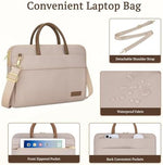 RAINYEAR protective notebook carrying case with the detachable shoulder strap attached.