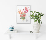 TwoDays DIY keepsake craft kit package contents neatly arranged for a Mother's Day gift presentation