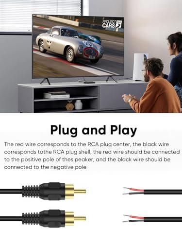 CableCreation 20AWG audio repair cord set