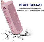 Full travel accessory kit displaying pink silicone sleeve and metallic hook layout against neutral backdrop