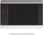 Precision-cut matte screen protector skin for graphics tablet