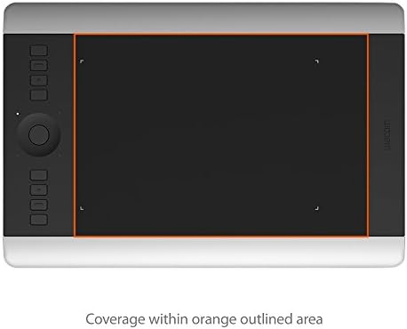 Precision-cut matte screen protector skin for graphics tablet
