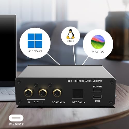 Premium S.M.S.L D1 audiophile decoder utilizing a high performance ROHM chip for desktop stereo setups.