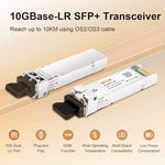 Side profile of 6Com 10G networking transceiver module