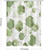 Litabel premium mid century modern bathroom fabric curtain packaging view