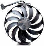 TQDLYKHS 12V computer cooler fan highlighting the mounting holes configuration for Asus Phoenix cards.
