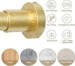 YNL gold curtain rod holding curtain in shower