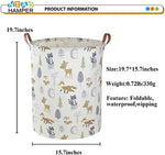 Folded Ntaohamper storage bin showing compact design