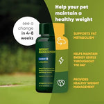 Rooted Owl pet weight management supplement packaging details
