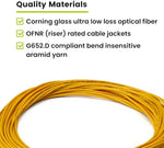 Detailed view of fiber optic connector ceramic ferrule