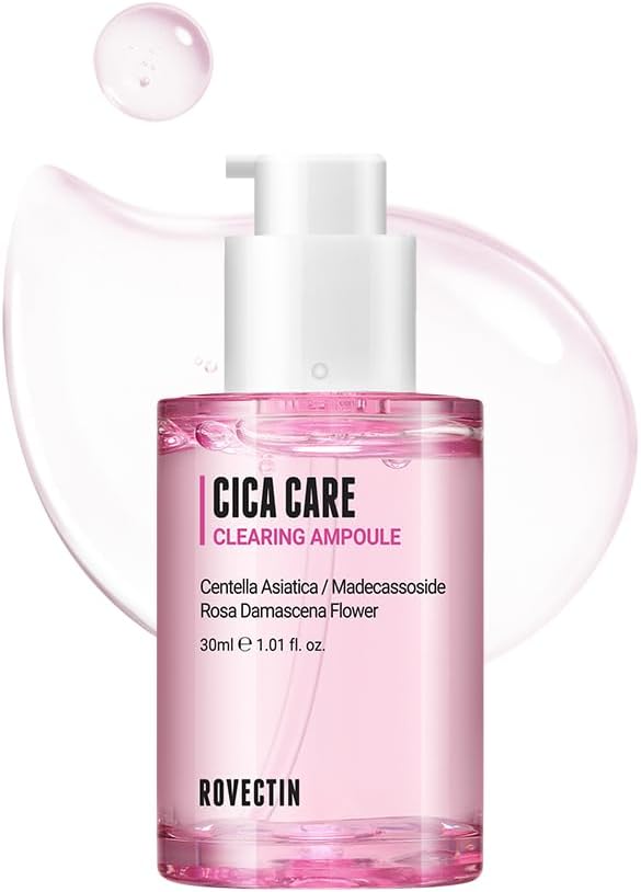 Rovectin Cica Care Clearing Ampoule front view in glass bottle