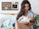 Garybank pregnancy countdown frame hanging securely as wall decor in a modern baby nursery setup