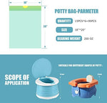 Detailed view of universal fit potty training bags