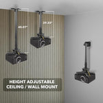 Universal projector mounting arms and hardware kit