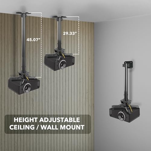 Universal projector mounting arms and hardware kit