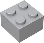TTEHGB TOY 100 piece 2x2 brick set stacked details