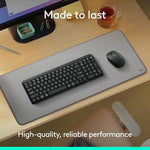 Logitech ambidextrous optical mouse highlighting the symmetrical ergonomic shape suitable for left and right hands